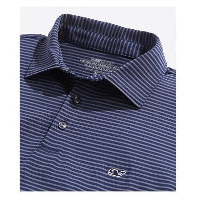 Bradley Stripe Sankaty Polo in STP Blue Depth/Gray Harbor by Vineyard –  Logan's of Lexington