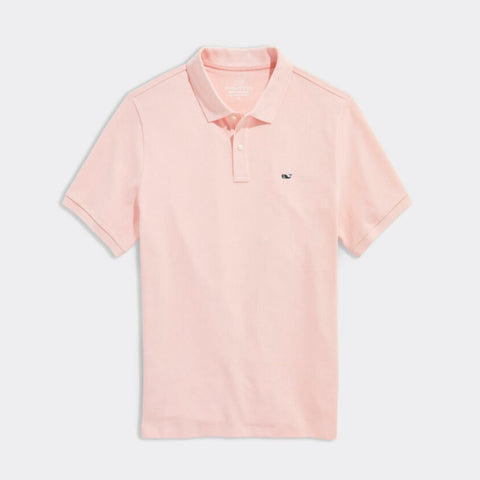Heritage Pique Polo in Pink Blossom by Vineyard Vines