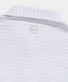 Tri-Color St. Jean Stripe Sankaty Polo in Wht Cap/Oc Brz/Flam by Vineyard Vines