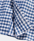 On-The-Go brrr° Gingham Shirt in Blue Bay by Vineyard Vines