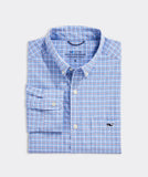 On-The-Go Nylon Check Shirt in Chk Jake Blue by Vineyard Vines