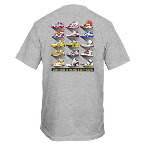 SEC Sneakers Short Sleeve Comfort Colors Tee in Grey by Top of the World