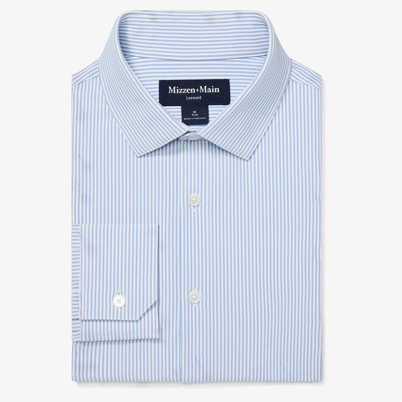 Bel Air Blue Banker Stripe Leeward Dress Shirt XX-Large / Classic / Regular Bel Air Blue Banker Stripe Leeward Dress Shirt XX-Large / Classic / Regular