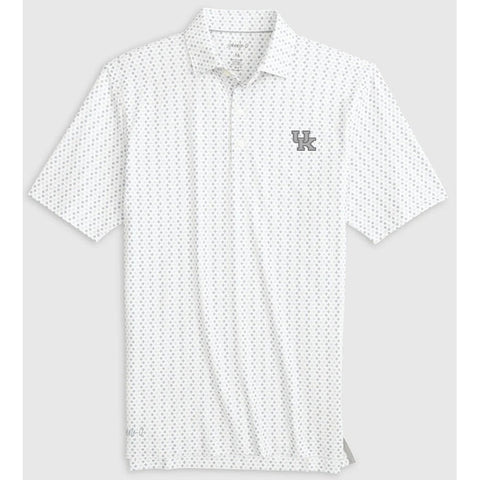 University of Kentucky Barnett Printed Polo in Seal by Johnnie-O