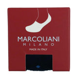 Men's Polka Dot Invisible Touch No Show Liner Sock in Navy by Marcoliani