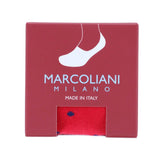 Men's Polka Dot Invisible Touch No Show Liner Sock in Tomato Red by Marcoliani