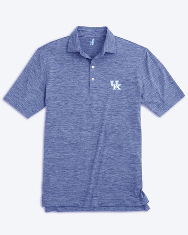 University of Kentucky Huron Heathered Polo in Royal by Johnnie-O