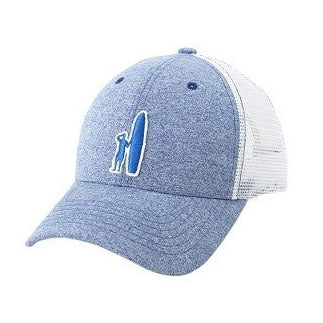 The Varsity Mesh Trucker Hat in Royal Blue by Johnnie-O