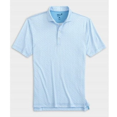 Hinson Printed Jersey Performance Polo in Maliblu by Johnnie-O