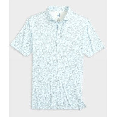 Sneaks Printed Featherweight Performance Polo in Maliblu by Johnnie-O