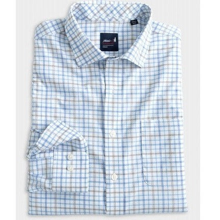 Biles Performance Button Up Shirt in Maliblu by Johnnie-O