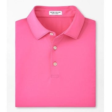 Solid Performance Jersey Polo in Pink Ruby by Peter Millar