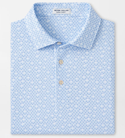 Corkscrew Performance Jersey Polo in White by Peter Millar