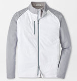 Merge Hybrid Jacket in White/Gale Grey by Peter Millar