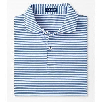Tempo Performance Mesh Polo in Cascade Blue by Peter Millar