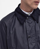 Ashby Wax Jacket in Navy by Barbour