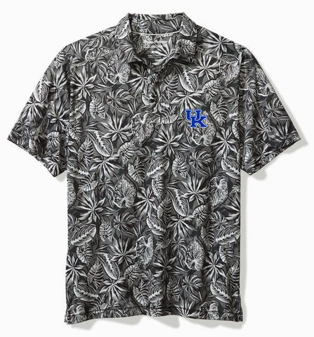 University of Kentucky Tropical Score Polo in Black by Tommy Bahama