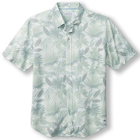 San Lucio Falling Fronds Knit Stretch Shirt in Paradise Green by Tommy Bahama