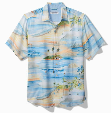 Veracruz Cay Isle Vista Short-Sleeve Shirt in Bon Voyage by Tommy Bahama