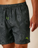 Naples Keep It Frondly 6-Inch Swim Trunks in Black by Tommy Bahama