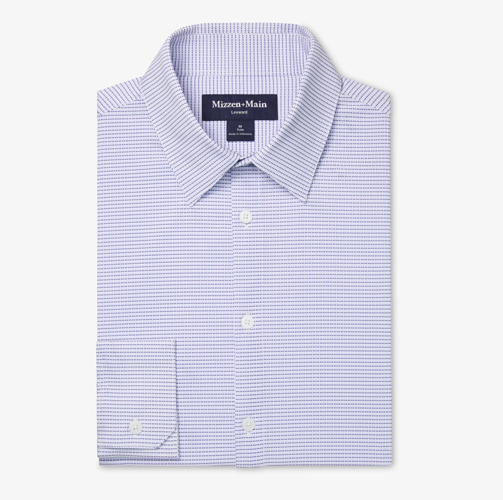 Leeward Long Sleeve Dress Shirt in Cobalt Drop Shadow by Mizzen+Main –  Logan's of Lexington