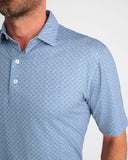 Adler Printed Polo in Lake by Johnnie-O