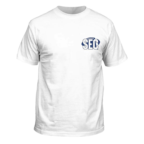 SEC Best on the Field Short Sleeve Comfort Colors Tee in White by Top of the World