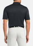 Solid Mercerized Polo in Black by Peter Millar