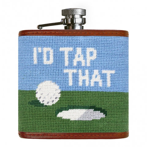 I'd Tap That Needlepoint Flask by Smathers & Branson
