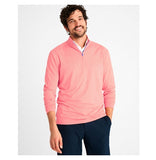 Vaughn Striped PREP-FORMANCE 1/4 Zip Pullover in Tango by Johnnie-O