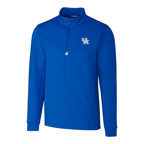 University of Kentucky Traverse Stretch Quarter-Zip Pullover in True Blue by Cutter & Buck