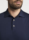 Solid Performance Polo Sean Self-Collar in Navy by Peter Millar