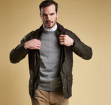 Ashby Wax Jacket in Olive by Barbour