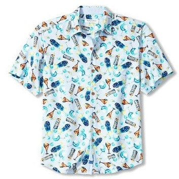 Veracruz Cay Chilled & Spilled Camp Shirt in Fresh Air by Tommy Bahama