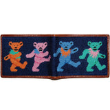 Dancing Bears Needlepoint Wallet by Smathers & Branson