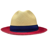 Cole Caulfield Panama Hat in Natural/Red by One Fresh Hat