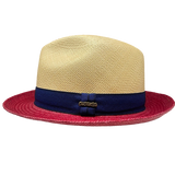 Cole Caulfield Panama Hat in Natural/Red by One Fresh Hat