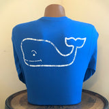 Vintage Whale Graphic Long Sleeve Tee in Royal Blue by Vineyard Vines
