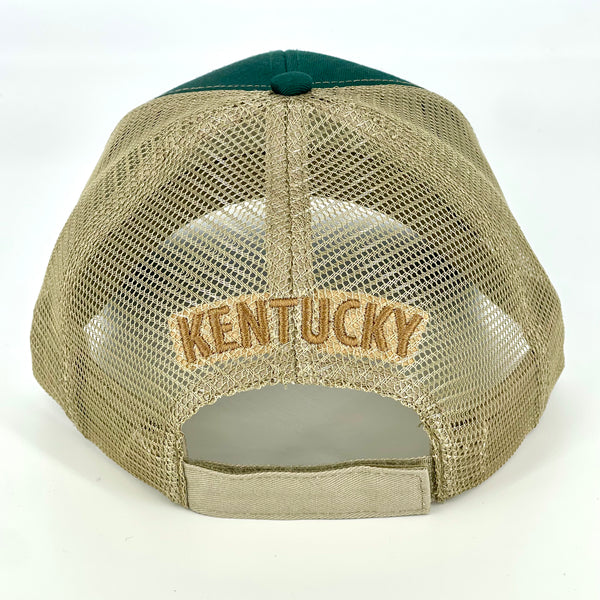 Home Stretch Horse Racing Hat in Green by Logan's Logan's of Lexington