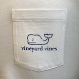 Vintage Whale Graphic Long Sleeve Tee in White Cap by Vineyard Vines