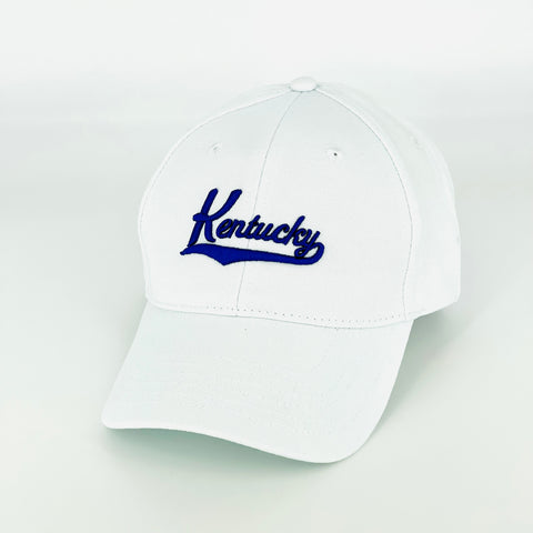 Kentucky Script Hat in White by Logan's