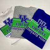 University of Kentucky Football Field Long Sleeve Tee in Grey Heather by Vineyard Vines