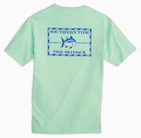 Original Skipjack Short Sleeve T-Shirt in Offshore Green by Southern Tide