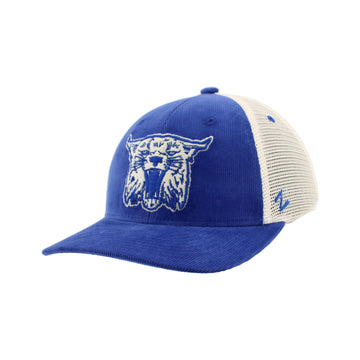 University of Kentucky Vintage Wildcat Corduroy Hat in Royal by Zephyr