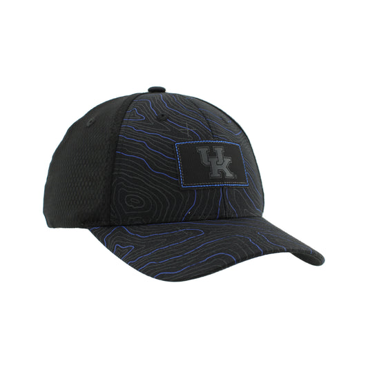 University of Kentucky Camo Map Hat in Black by Zephyr