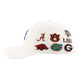 University of Kentucky SEC Hat in White by Zephyr - NEW TEAMS JUST ADDED!