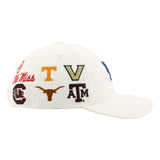 University of Kentucky SEC Hat in White by Zephyr - NEW TEAMS JUST ADDED!