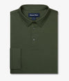 Kent Long Sleeve Polo in Olive by Mizzen+Main