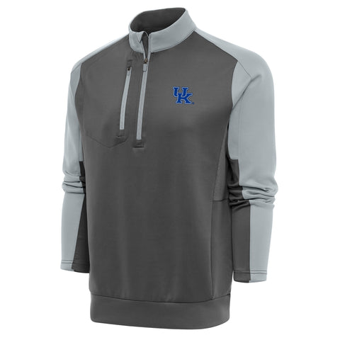 University of Kentucky Team Pullover in Carbon/Light Grey by Antigua