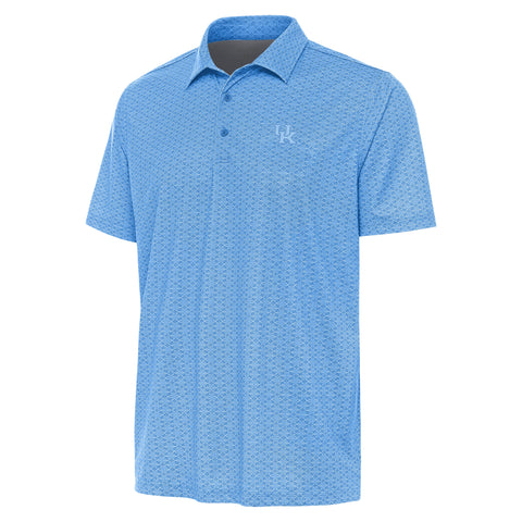 University of Kentucky Relic Polo in Columbia Blue by Antigua